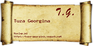 Tuza Georgina névjegykártya